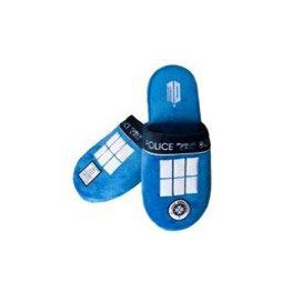 Doctor Who Slippers Tardis  Size L